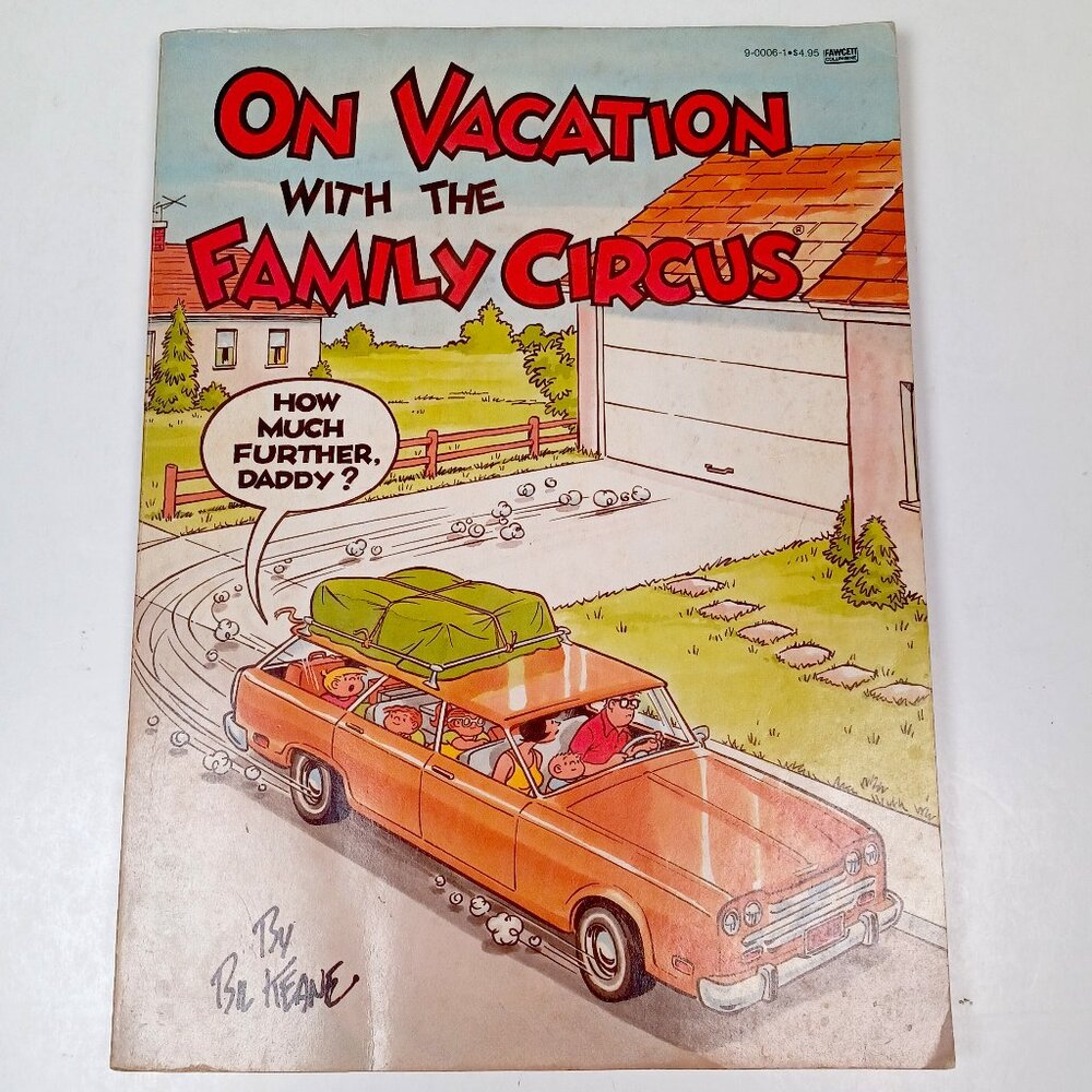 Vtg On Vacation With The Family Circle Bil Keane 1980 Paperback 1st Printing
